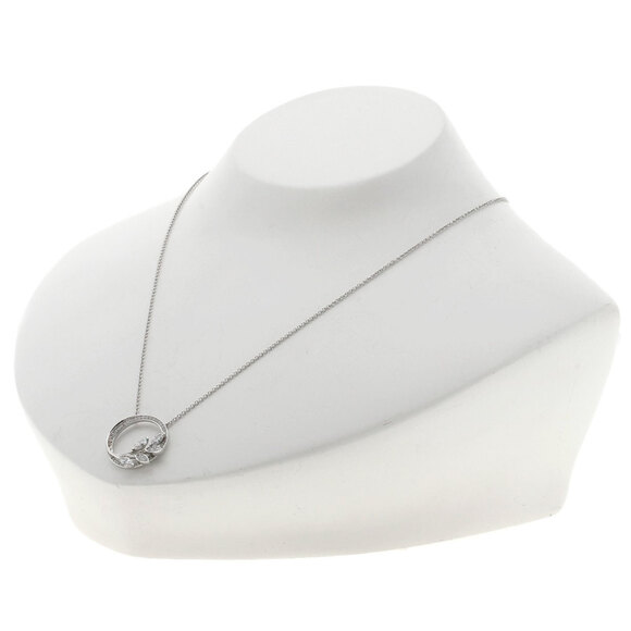 Tiffany & Co. Victoria Vine Circle Diamond Necklace, Platinum PT950, Women's. - Picture 5 of 7